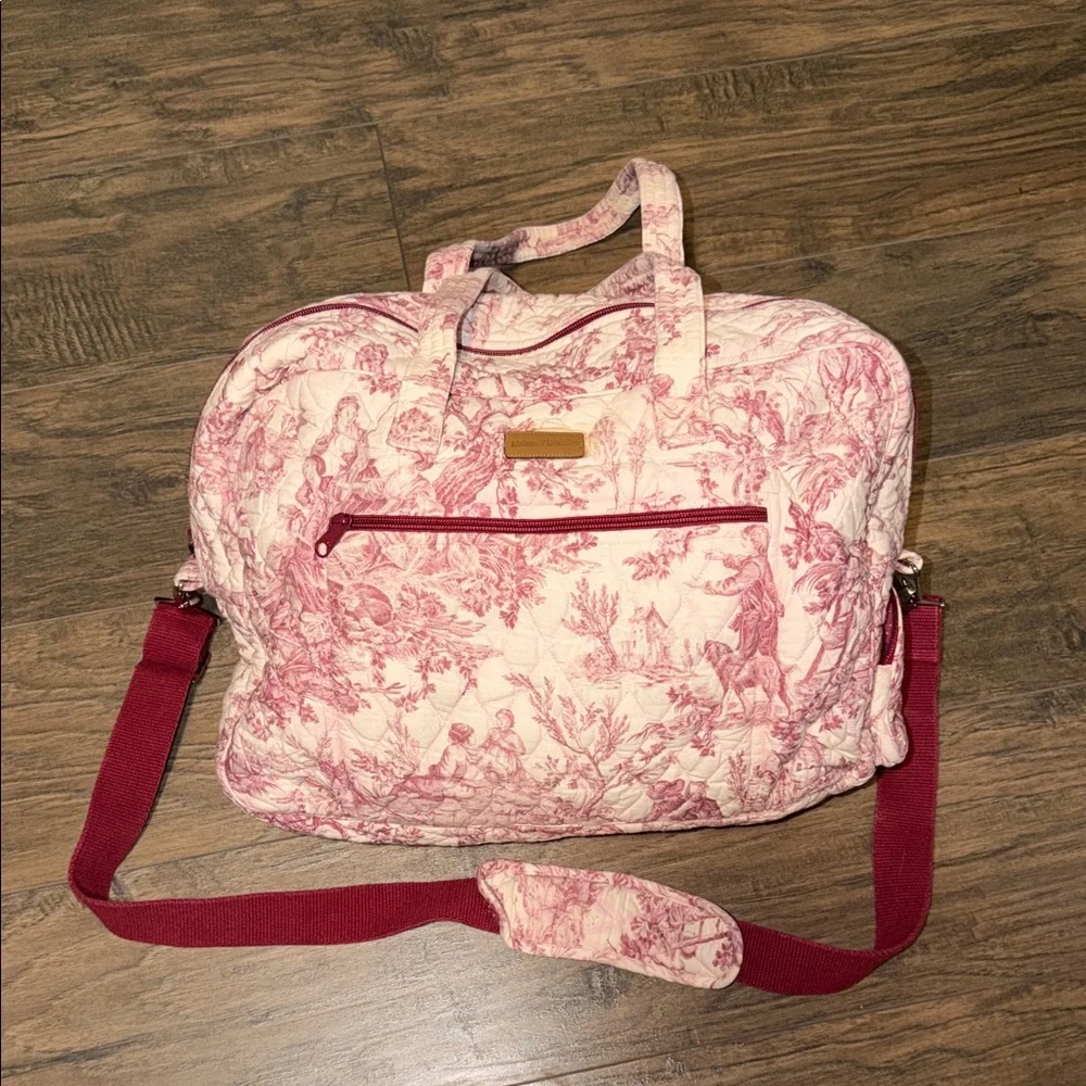 Elegant Pink Floral Women's Bag - Picture 3 of 5